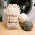 PURE Organic New Zealand Wool Laundry Dryer Balls (Set of 6)